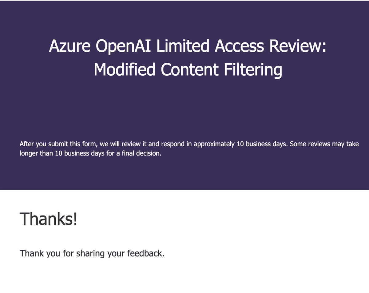 About Azure OpenAI content filtering